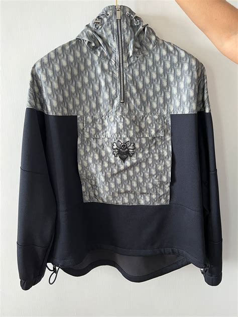 dior and shawn anorak|Dior x Shawn Navy & Oblique Anorak Jacket .